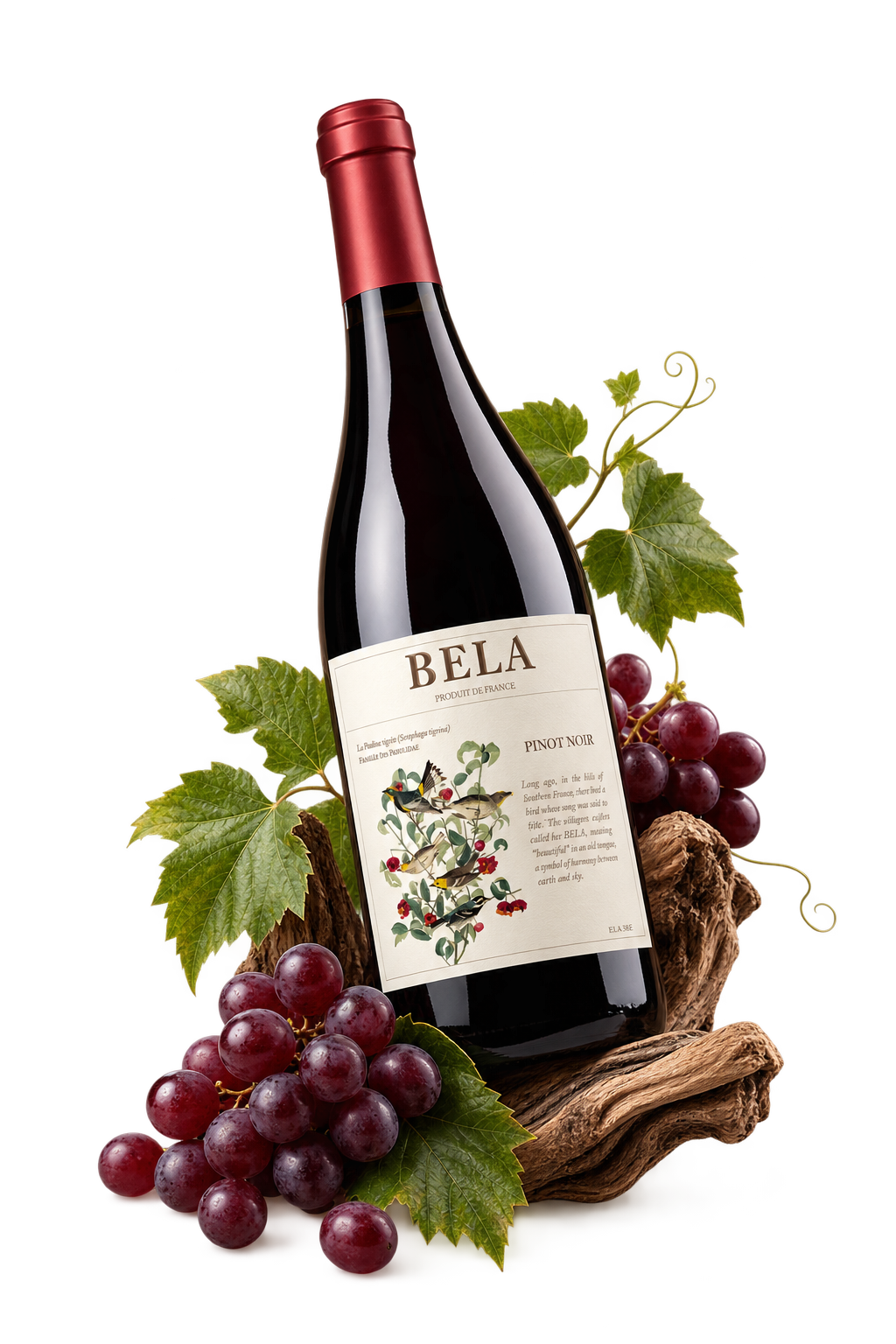 BELA Pinot Noir bottle